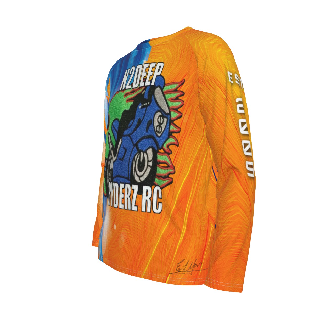 N2Deep - Longsleeve - Orange-Blue - Image 4