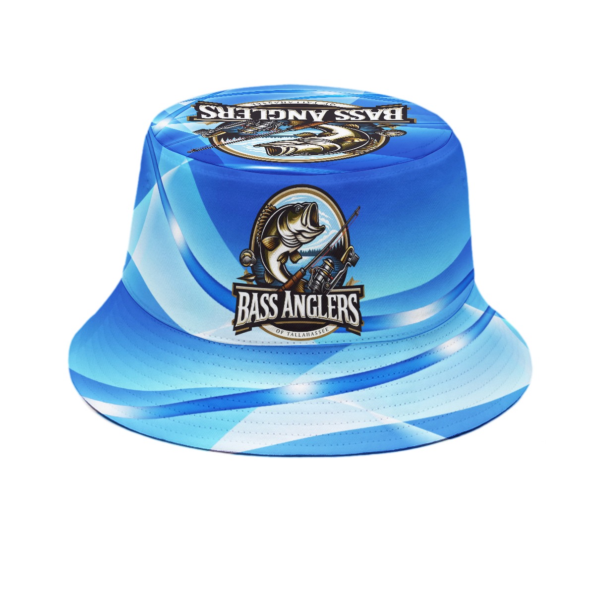Bass Anglers - Blue Swirl - Bucket Hat - Demps - Image 2