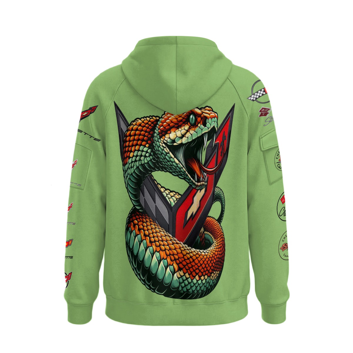 Friends with Vettes - HZip wPockets - Cacti - Image 2
