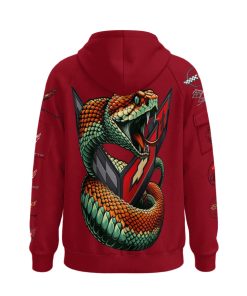 Alternative view of All-Over Print Men’s Fleece Half-Zip Hoodie With Arm Pockets