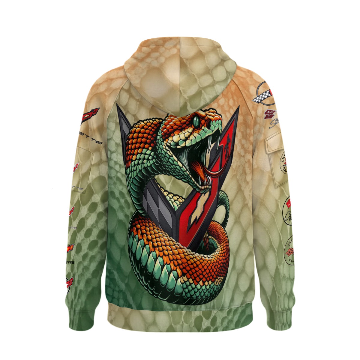 Friends with Vettes - HZip wPockets - Rattler - Image 2